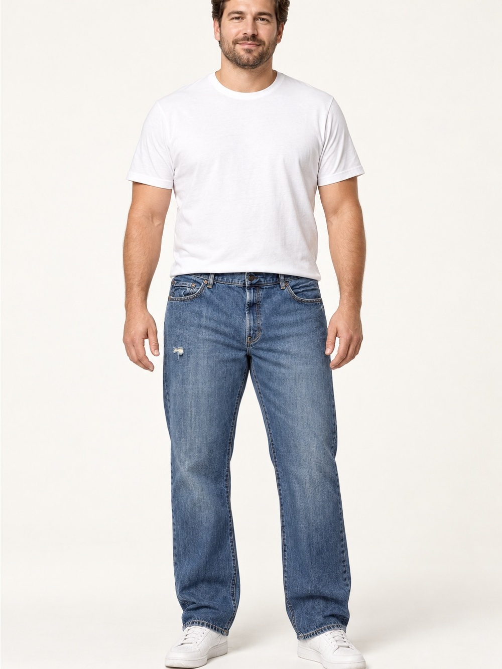 Vintage Gap Easy Fit Jeans Men’s 38x32 Medium Wash Relaxed Straight Y2K